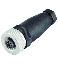 CONECTOR ARMABLE HEMBRA M12x4